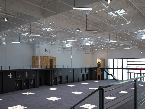 Exhibition Hall 14 interior 3D मॉडल