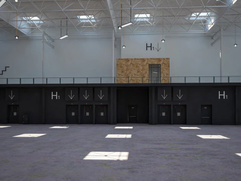 Exhibition Hall 14 interior 3D Model