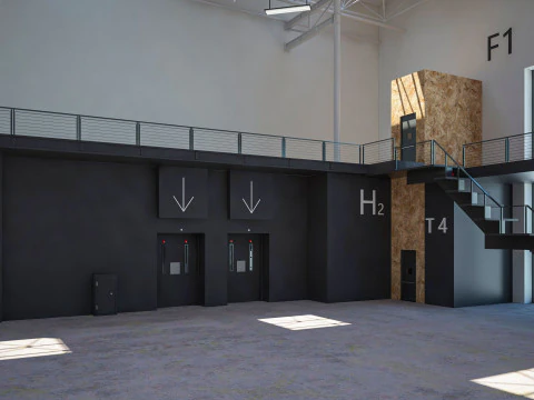 Exhibition Hall 14 interior 3D Model