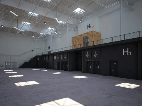 Exhibition Hall 14 interior 3D Model