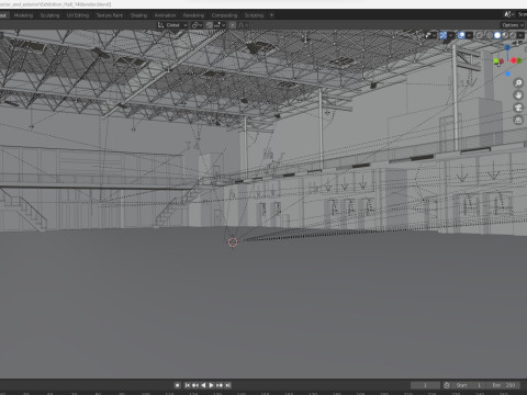 Exhibition Hall 14 interior 3D मॉडल