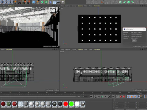 Exhibition Hall 14 interior 3D Model