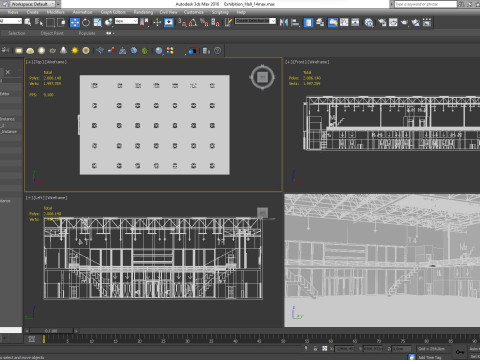 Exhibition Hall 14 interior 3D मॉडल