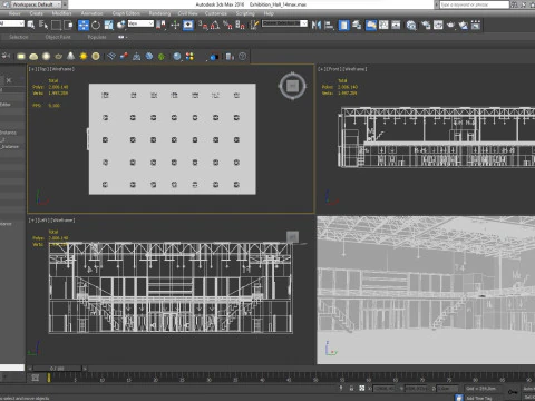 Exhibition Hall 14 interior 3D Model