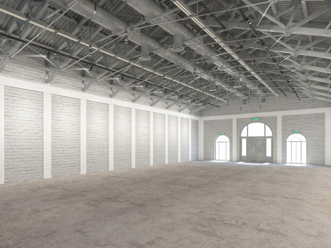 Exhibition Hall interior 15 3D Model