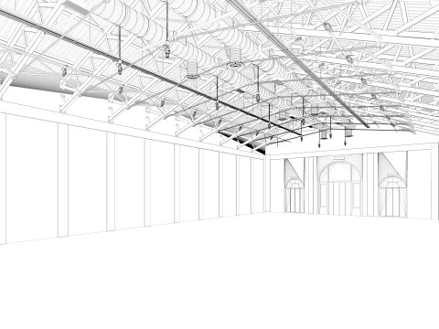 Exhibition Hall interior 15 3D Model