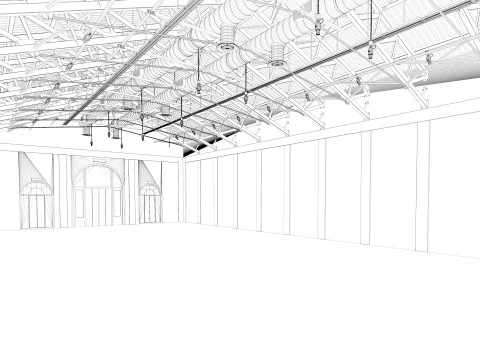Exhibition Hall interior 15 3D Model