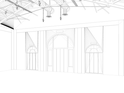 Exhibition Hall interior 15 3D 模型