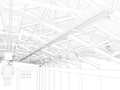 Exhibition Hall interior 15 3D Model