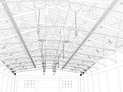 Exhibition Hall interior 15 3D Model