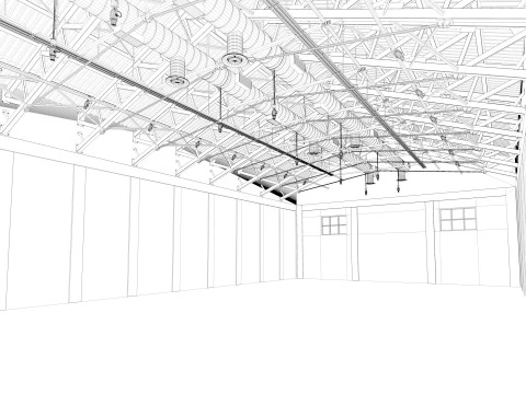 Exhibition Hall interior 15 3D Model