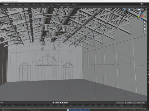 Exhibition Hall interior 15 3D 模型