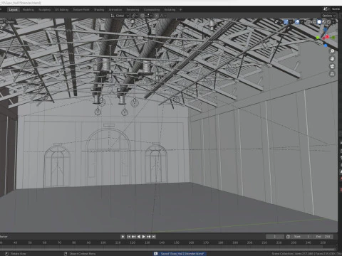Exhibition Hall interior 15 3D Model
