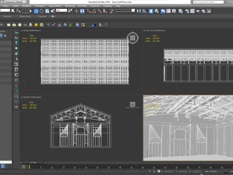 Exhibition Hall interior 15 3D Model