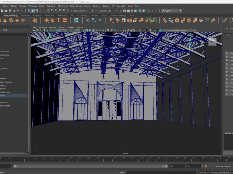 Exhibition Hall interior 15 3D 模型