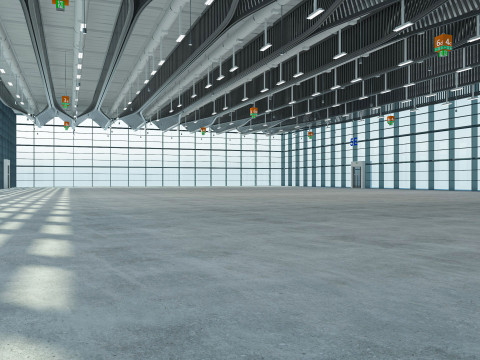 Exhibition Hall exterior and interior 18 3D Model