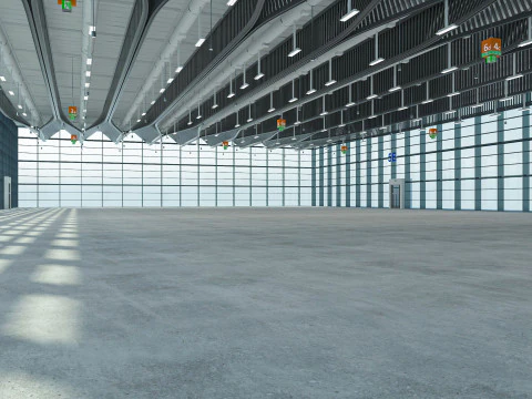Exhibition Hall exterior and interior 18 3D Model