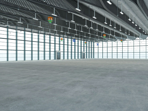 Exhibition Hall exterior and interior 18 3D Model