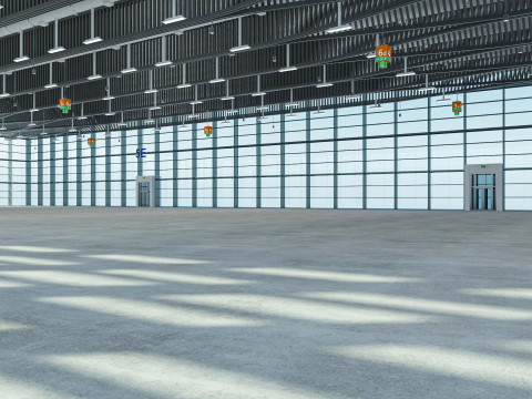 Exhibition Hall exterior and interior 18 3D Model