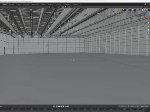 Exhibition Hall exterior and interior 18 3D Model