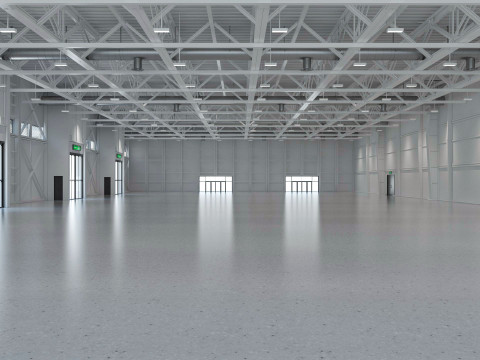 Exhibition Hall interior and exterior 19 3D Model