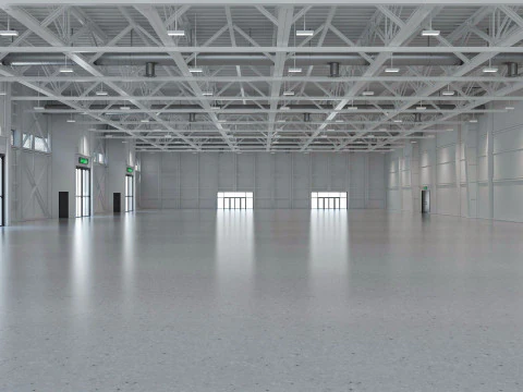 Exhibition Hall interior and exterior 19 3D Model