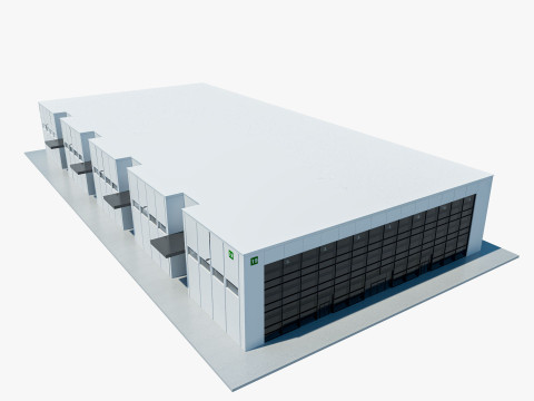 Exhibition Hall interior and exterior 19 3D Model