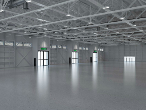 Exhibition Hall interior and exterior 19 3D Model