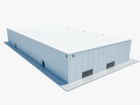 Exhibition Hall interior and exterior 19 3D Model