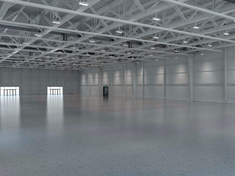 Exhibition Hall interior and exterior 19 3D Model