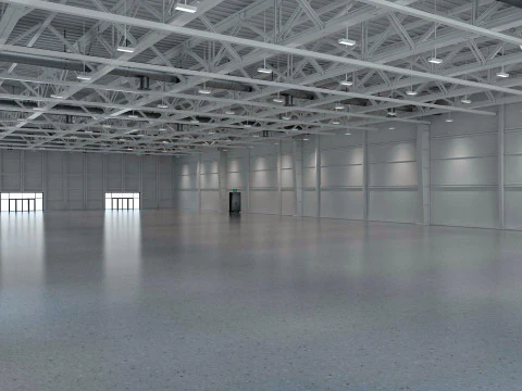 Exhibition Hall interior and exterior 19 3D Model