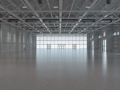 Exhibition Hall interior and exterior 19 3D Model
