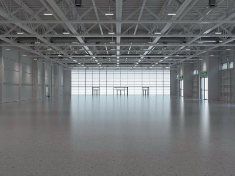 Exhibition Hall interior and exterior 19 3D Model