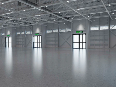 Exhibition Hall interior and exterior 19 3D Model