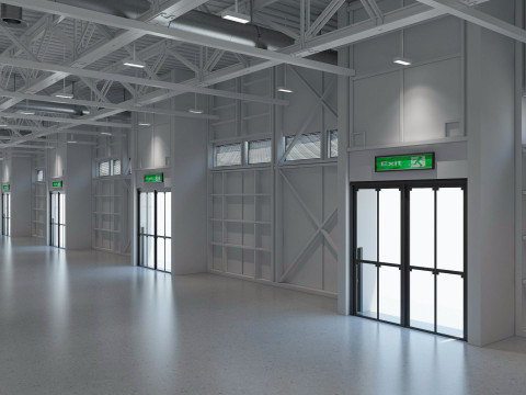 Exhibition Hall interior and exterior 19 3D Model