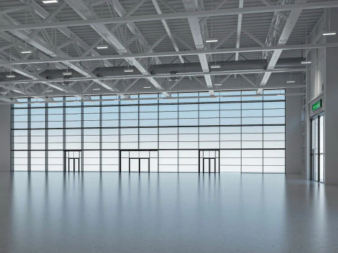 Exhibition Hall interior and exterior 19 3D Model