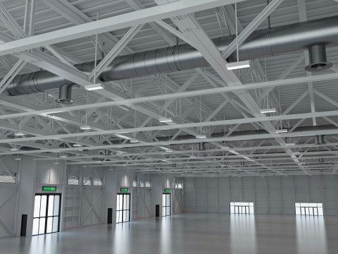 Exhibition Hall interior and exterior 19 3D Model