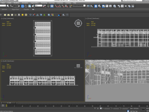 Exhibition Hall interior and exterior 19 3D Model