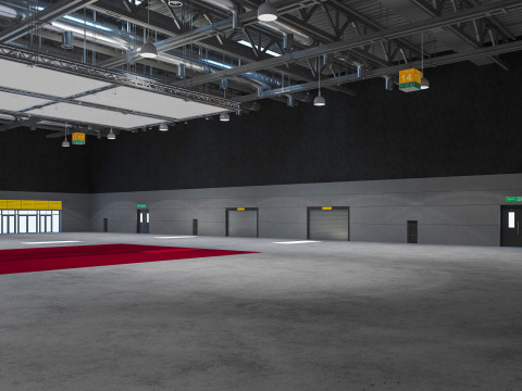 Exhibition Hall 20 interior 3D Model