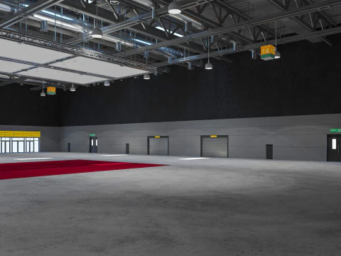 Exhibition Hall 20 interior 3D Model
