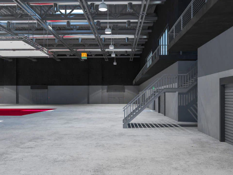Exhibition Hall 20 interior 3D Model