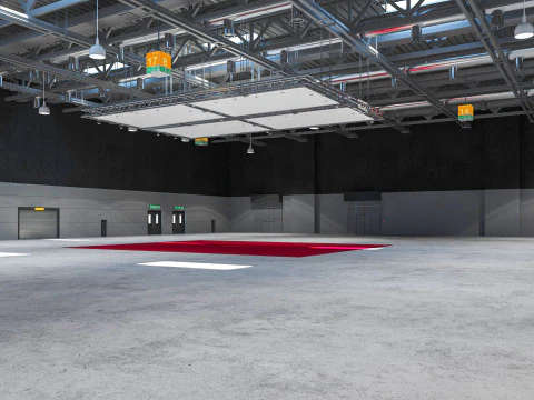 Exhibition Hall 20 interior 3D Model
