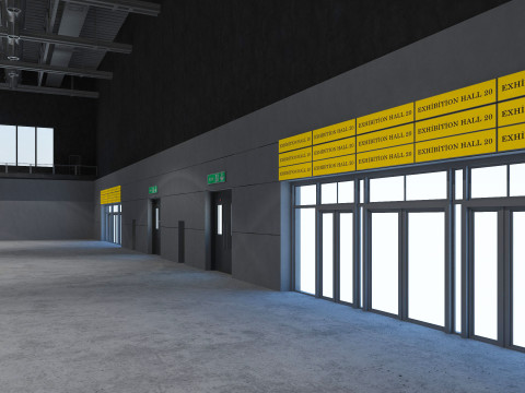 Exhibition Hall 20 interior 3D Model