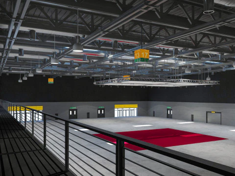 Exhibition Hall 20 interior 3D Model