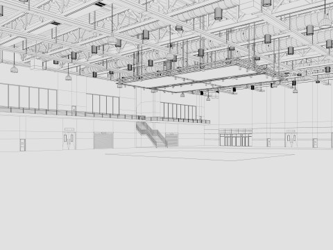 Exhibition Hall 20 interior 3D Model