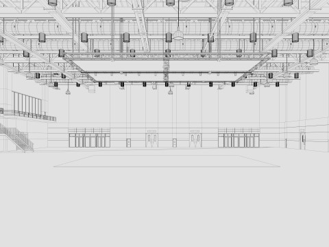 Exhibition Hall 20 interior 3D Model