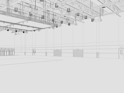 Exhibition Hall 20 interior 3D Model