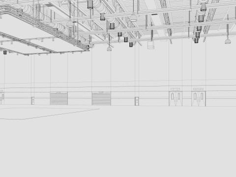 Exhibition Hall 20 interior 3D Model