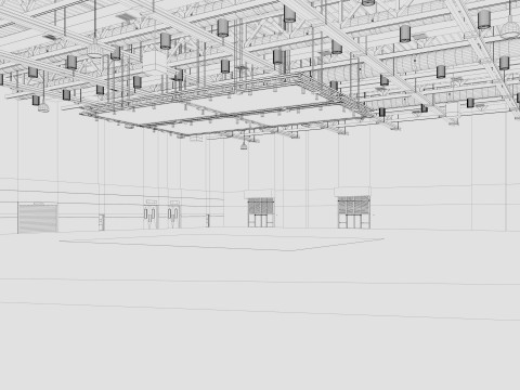 Exhibition Hall 20 interior 3D Model
