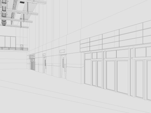 Exhibition Hall 20 interior 3D Model